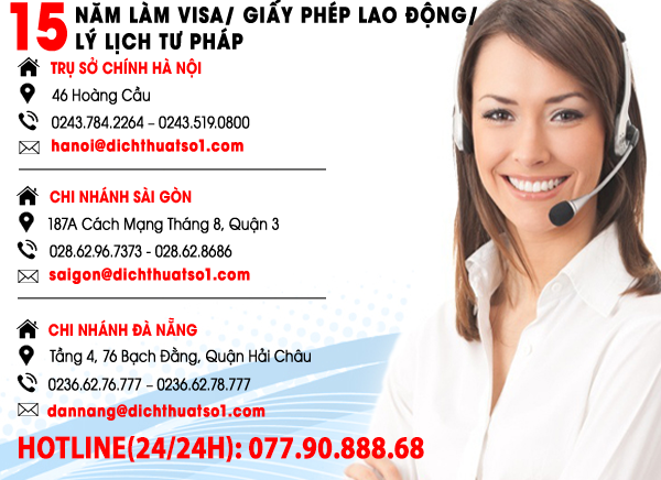 Liên hệ với Dịch thuật Số 1